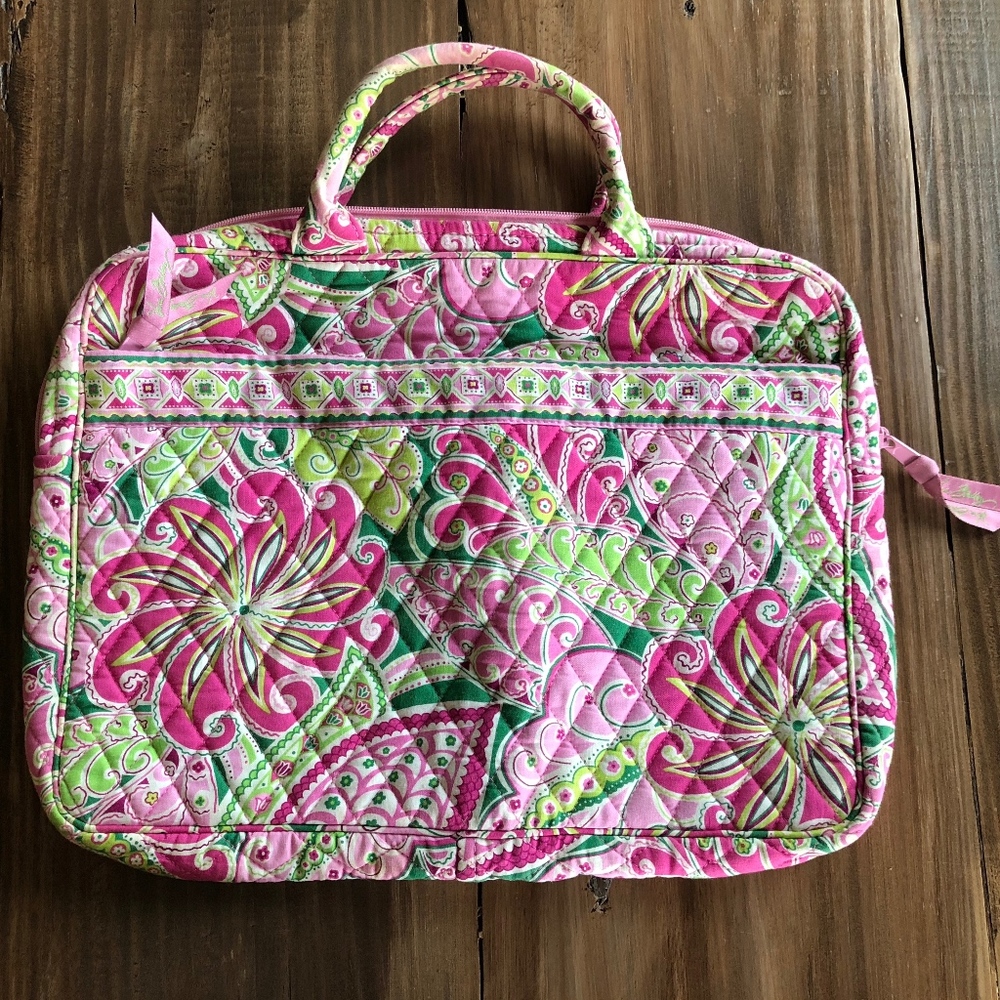 Vera Bradley Laptop Organizer in Pinwheel Pink